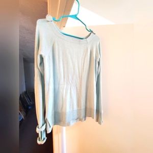 Lauren Conrad Powder Blue Sweater with Bow Detailing